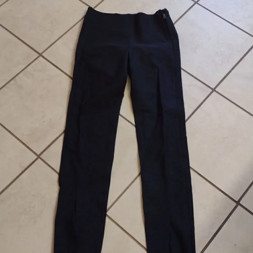 Athleta Interstellar Tight black w split leg size 2 - Picture 2 of 12